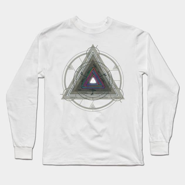 Triangle Study Long Sleeve T-Shirt by againstbound